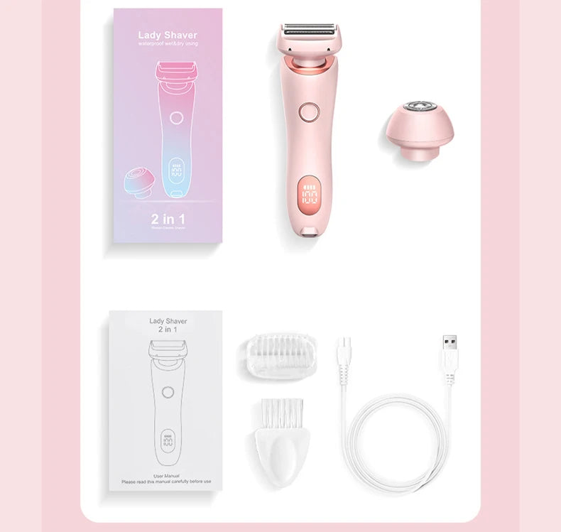 Nuvexpro – Épilateur Électronique 2-en-1 Indolore pour femmes.